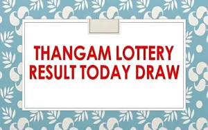 thangam lottery today result