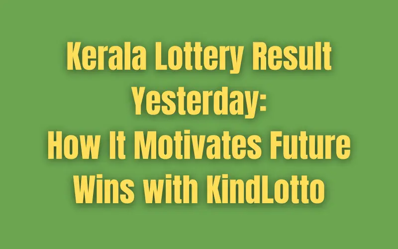 kerala lottery result yesterday